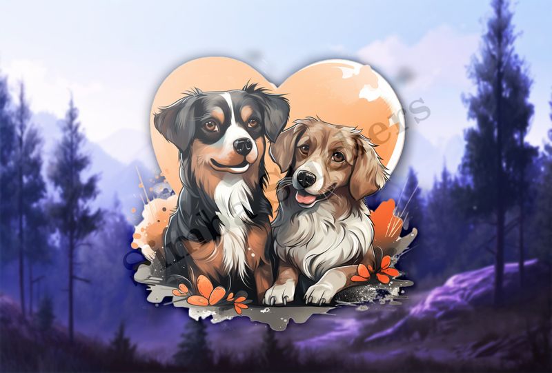 Dogs in love