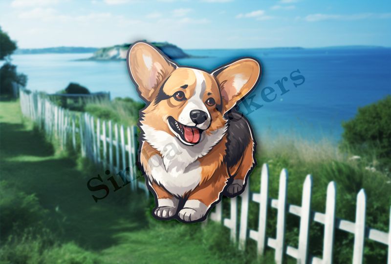 Corgie dog excited