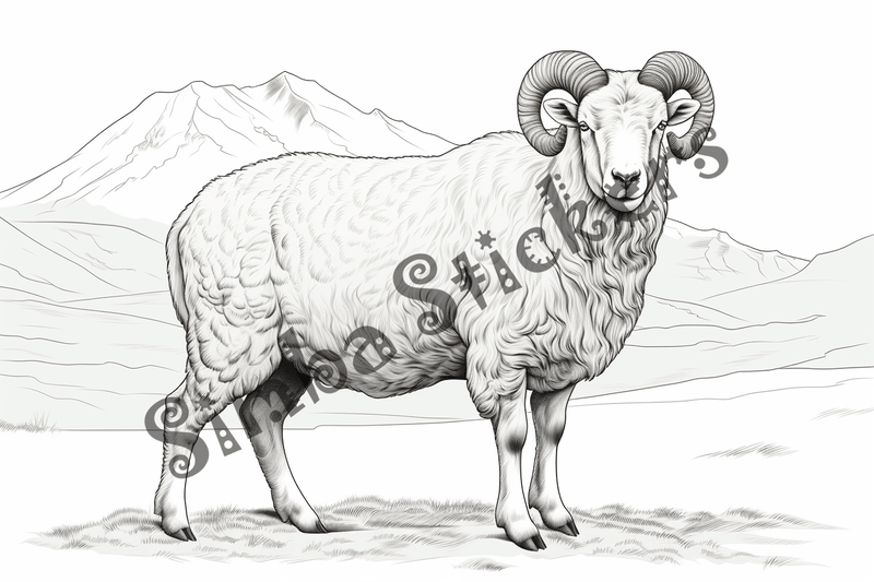 Colouring pages, bundle of sheep, 25 images 2