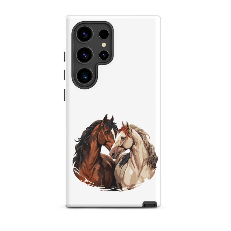 Tough Case for Samsung, Horses nose-to-nose, jbgjpy