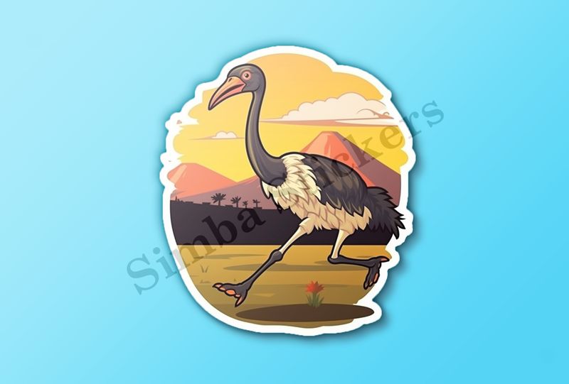Ostrich running