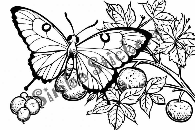 Colouring pages, bundle of butterflies, 50 images 2