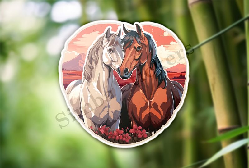 Horses in love