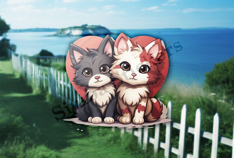 Cats in love