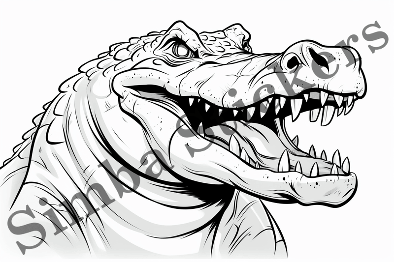 Colouring pages, Bundle of crocodiles, 25 images