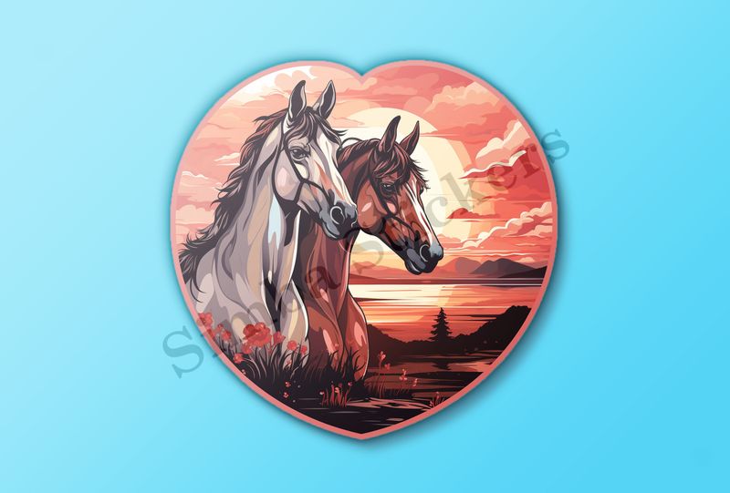 Horses in love