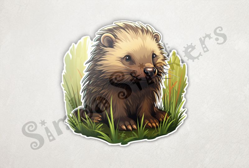 Porcupine in the grass
