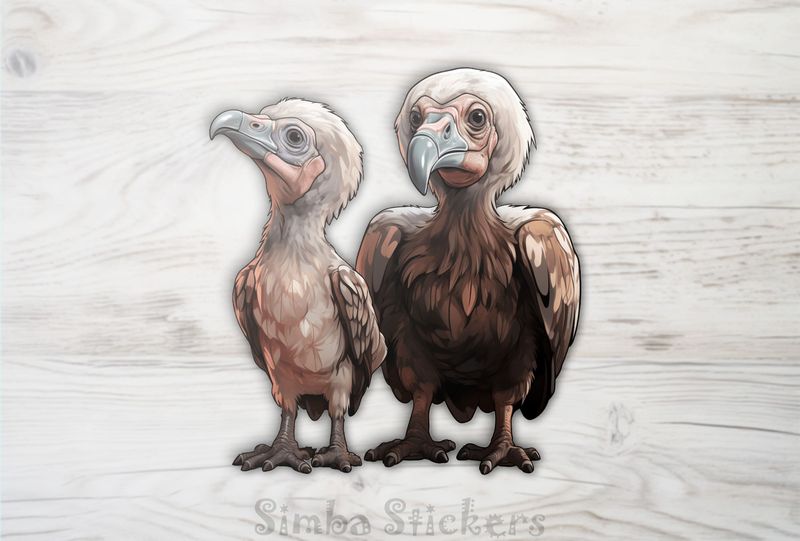Vulture with youngling, e7k2os