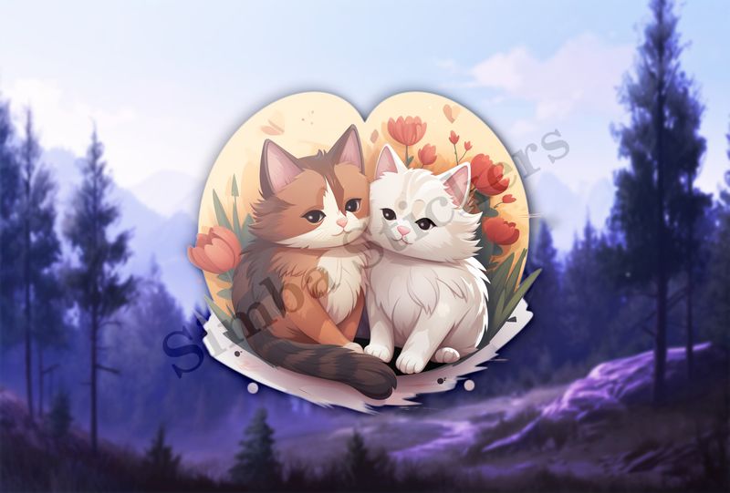 Cats cuddling