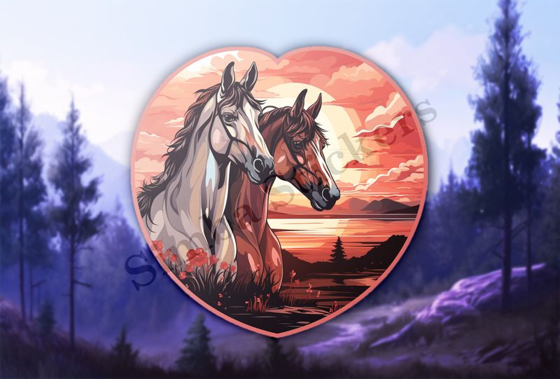 Horses in love