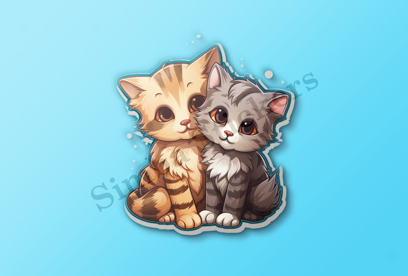 Cats cuddling