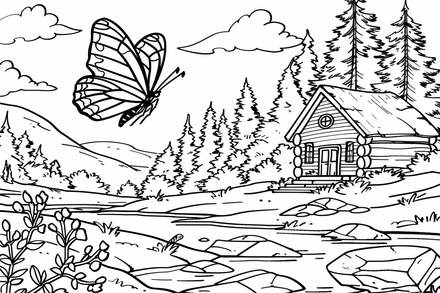 Colouring pages, bundle of butterflies, 50 images