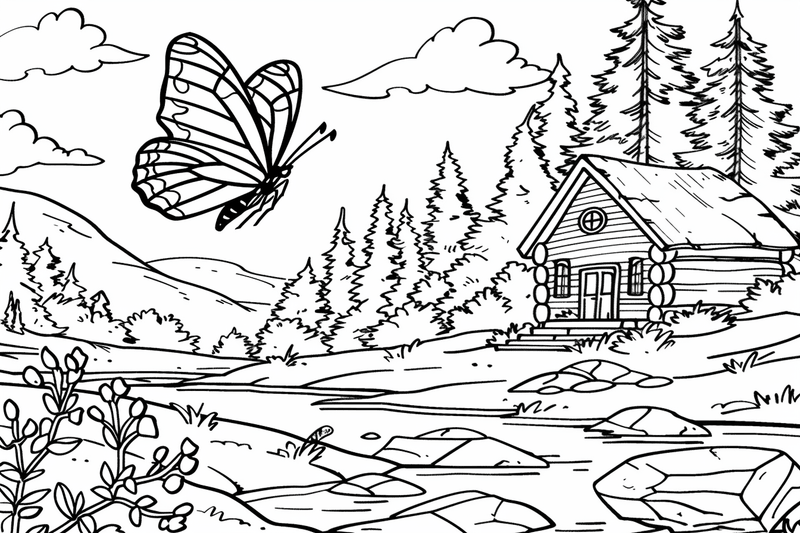 Colouring pages, bundle of butterflies, 50 images