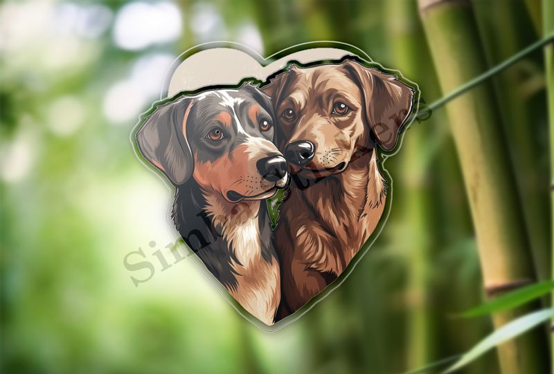 Dogs nose-to-nose