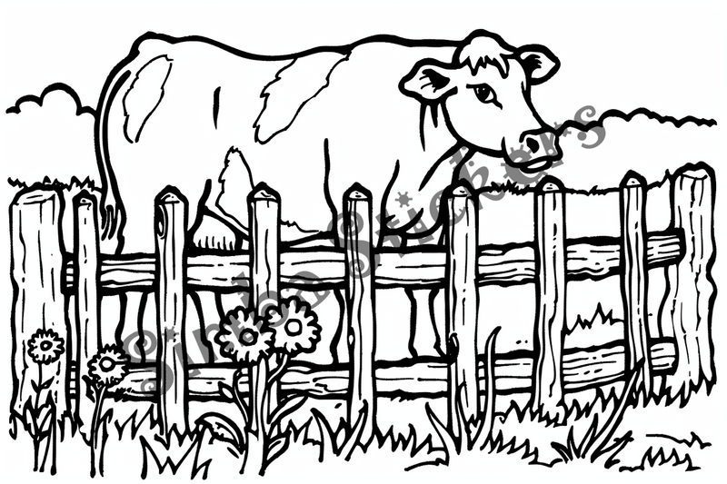 Colouring pages, bundle of cattle, 25 images