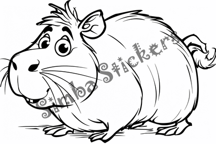 Colouring pages, bundle of capybaras looking cute, 10 images