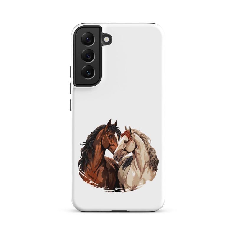 Tough Case for Samsung, Horses nose-to-nose, jbgjpy