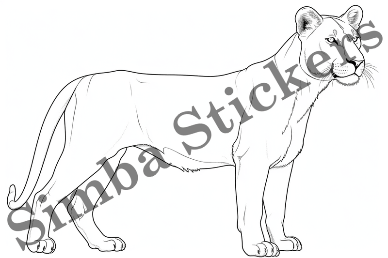 Colouring pages, Bundle of lions, 25 images