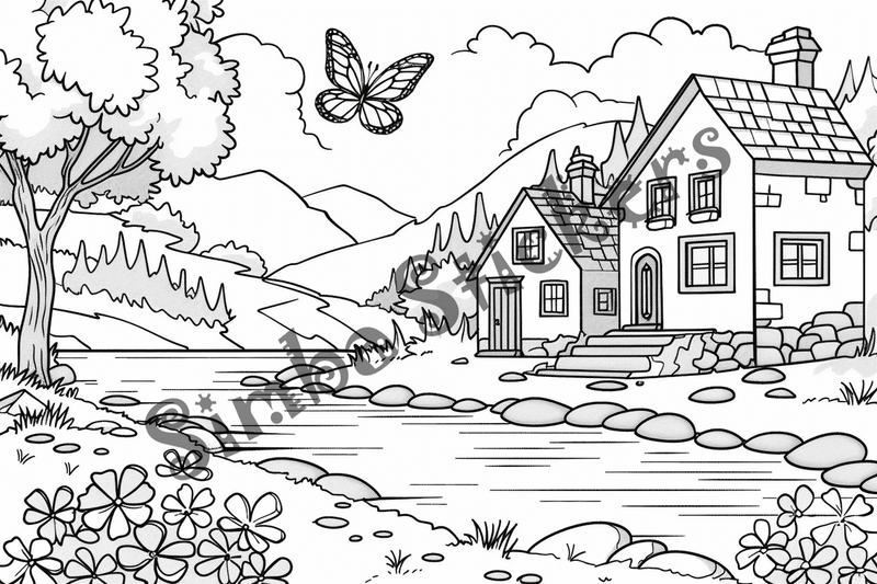 Colouring pages, bundle of butterflies, 50 images 2