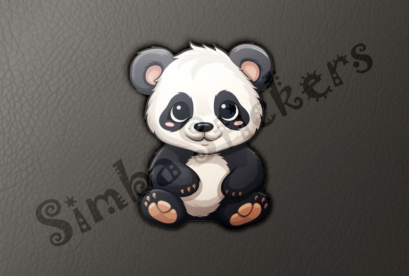 Cute Panda bear cub sitting, 1j6rhe