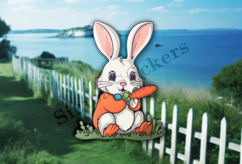 Rabbit holding a carrot
