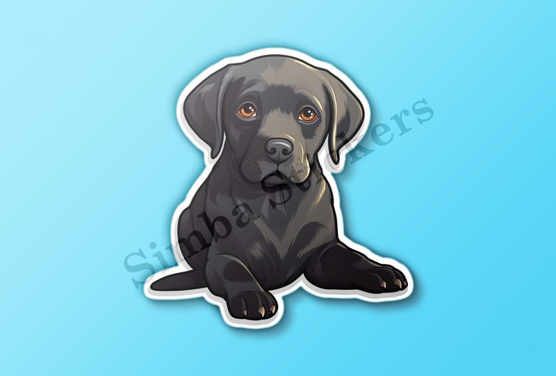 Black labrador puppy dog 
