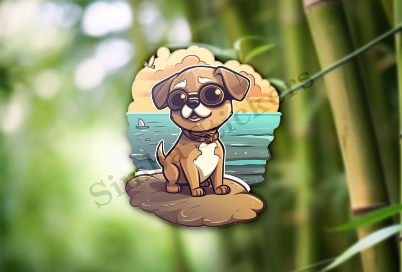 Dog on the beach