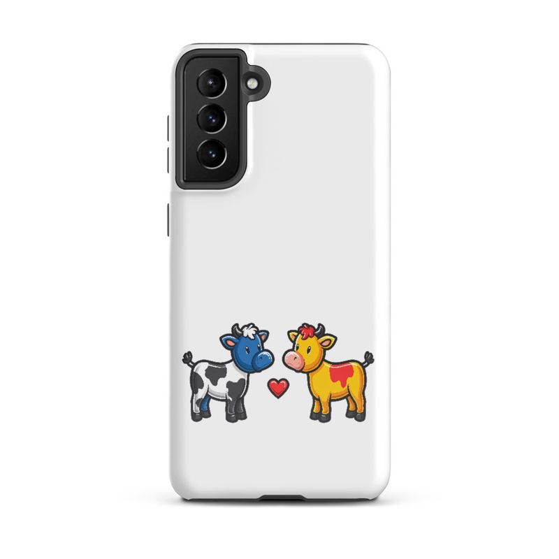 Tough Case for Samsung, Cattle, bull and cow in love, both colourful, zbyzzs