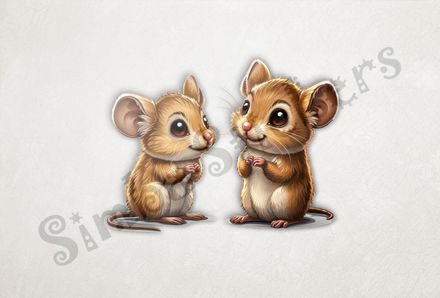 Mice looking cute together
