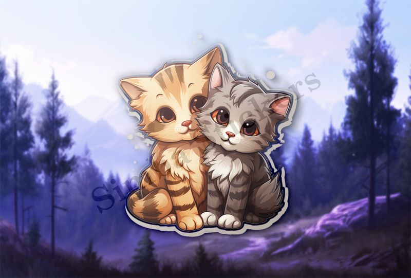 Cats cuddling