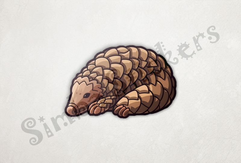 Pangolin resting