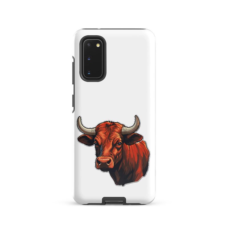 Tough Case for Samsung, Bull face, partial side view, bpor80