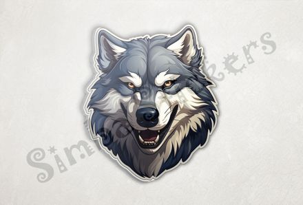 Wolf looking fierce