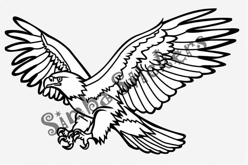 Colouring pages, bundle of eagles 2, 25 images