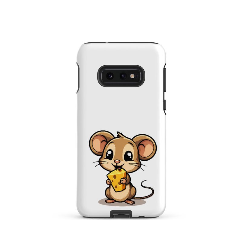 Tough Case for Samsung, Small Mouse happily licking large chunk of cheese, pqapy6