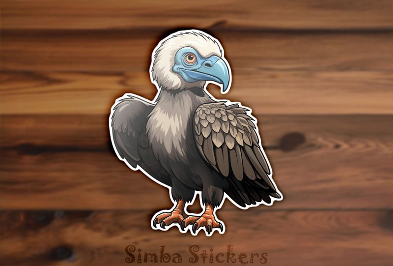Vulture with blue beak, axdnkh