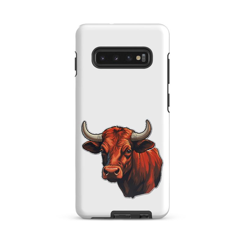 Tough Case for Samsung, Bull face, partial side view, bpor80