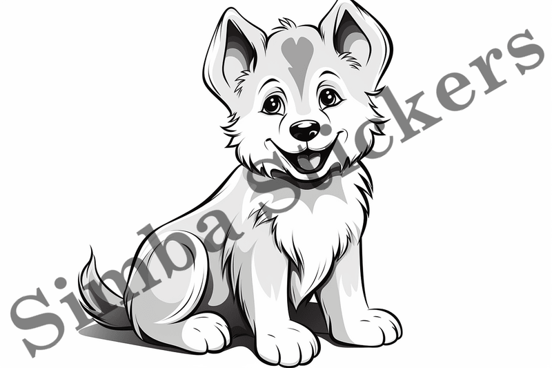 Colouring pages, Bundle of dogs, 25 images