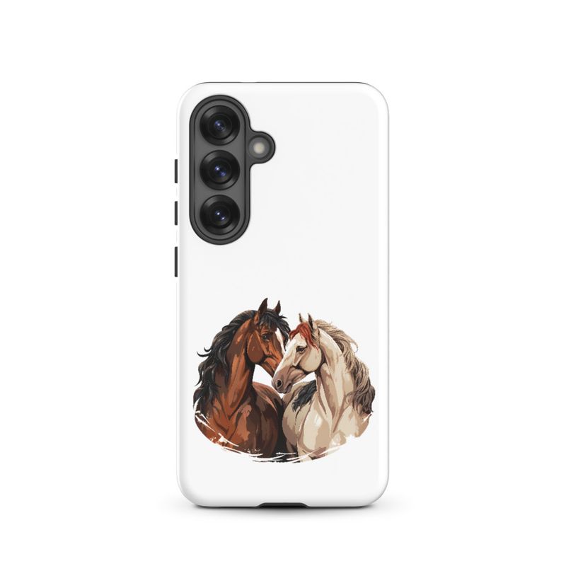 Tough Case for Samsung, Horses nose-to-nose, jbgjpy