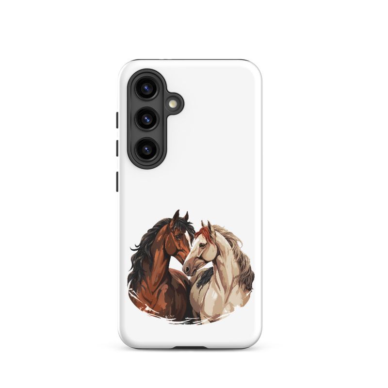 Tough Case for Samsung, Horses nose-to-nose, jbgjpy