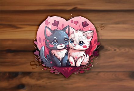 Cats in love