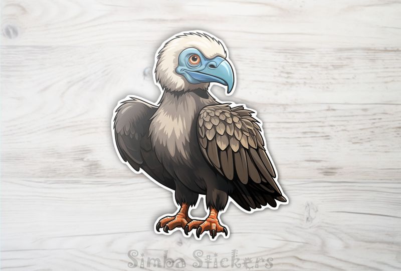 Vulture with blue beak, axdnkh