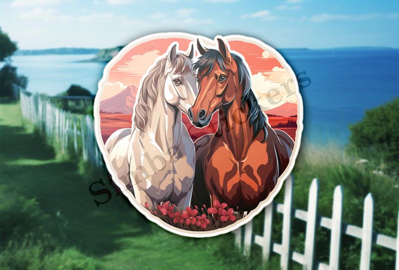 Horses in love
