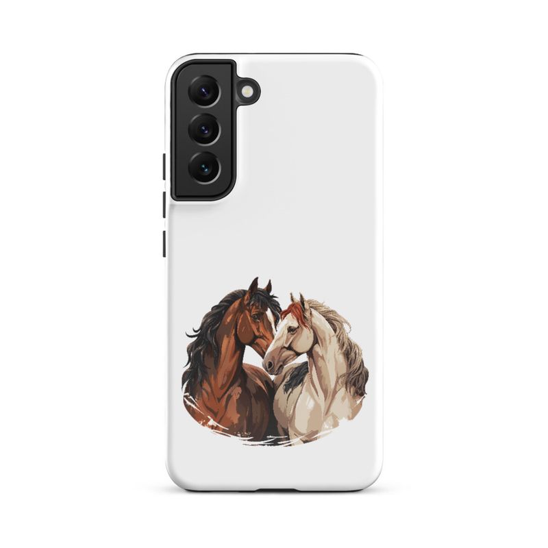 Tough Case for Samsung, Horses nose-to-nose, jbgjpy