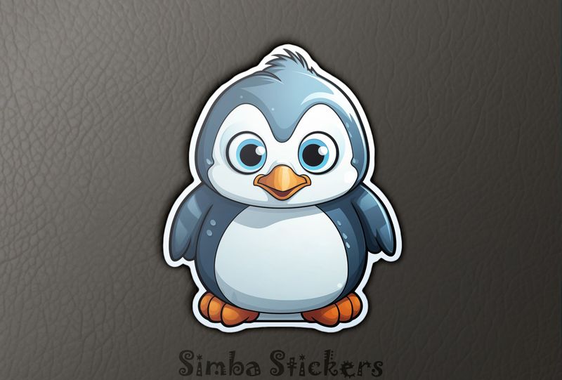 Cute baby penguin happy, ihfjha