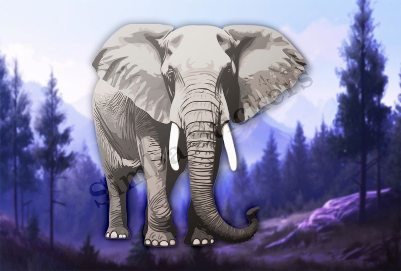 Elephant in the Savanna   
