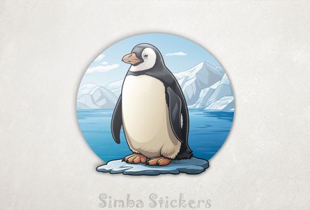 Penguin on ice island, czvdul