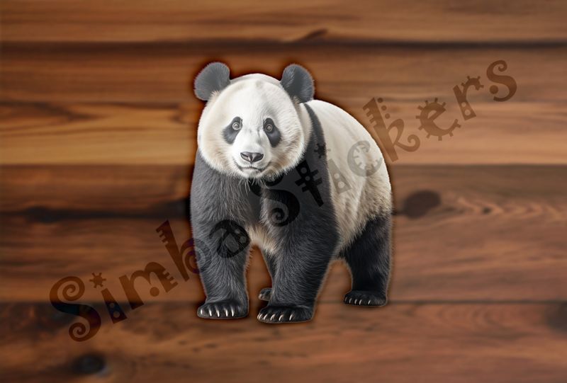 Panda on all fours looking straight ahead, 3ettt5