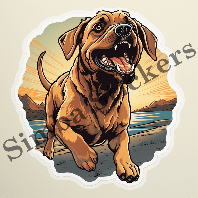 Dog running, image set, 10 images