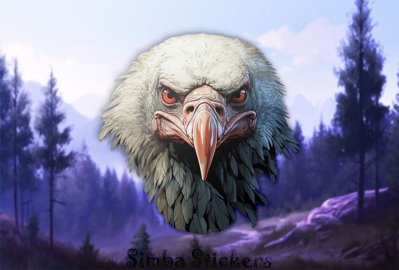 Vulture with tough stare, qwwvop